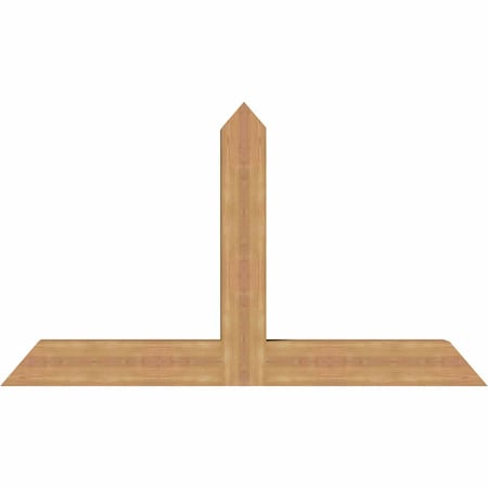 Ekena Millwork Portland Timber Gable Bracket, Western Red Cedar, 60"W x 35"H x 5 1/2"D x 5 1/2"F, 14/12 Pitch GBW060X35X0606POR00SWR